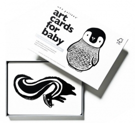 Wee Gallery Kijkkaarten, Baby Art Cards ZW/W dieren