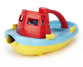 Green Toys Sleepboot Tugboat rood