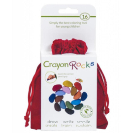 Crayon Rocks, 16 kleuren in fluwelen zakje