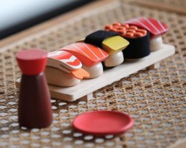 Plan Toys Houten Sushi Set, 15-delig