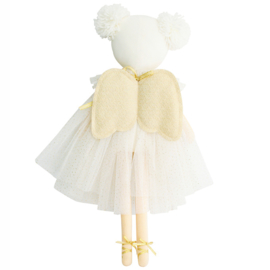 Alimrose Knuffelpop, Ava Angel Doll Ivory Gold, 48 cm