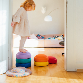 Stapelstein rainbow set met balance board confetti 7-delig