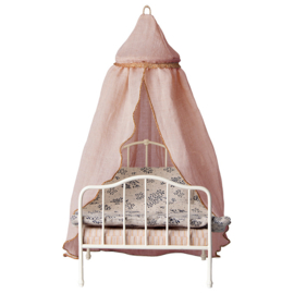 Maileg Poppenhuis Hemeltje, Miniature bed canopy - Rose, 32cm hoog