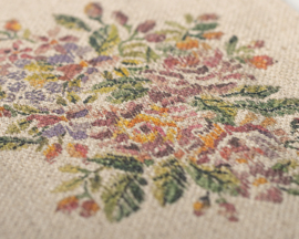 Maileg Poppenhuis Vloerkleed met Bloemen, Rug Flowers, Large, 21 x 15,5 cm