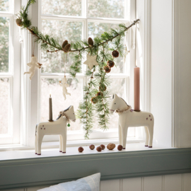 Maileg Houten Kandelaar Paard, Wooden horse, Small, 16cm