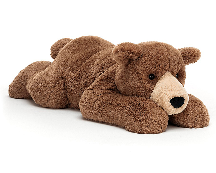 Jellycat Knuffel Beer 47cm, Woody Bear Lying