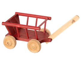 Maileg Houten Bolderkar, Wagon Micro, Rood