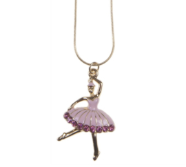 Ballerina Ketting Goud / Roze