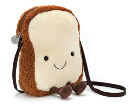 Jellycat Toast Tasje, Amuseable Toast Bag, 19cm