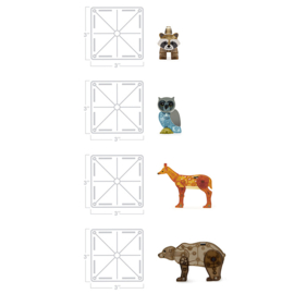 Magna-Tiles Magnetische tegels forest animals, 25 stuks