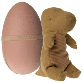 Maileg Knuffel Dino in Ei Medium, Gantosaurus in Egg Medium, Dark Ocher, 37cm