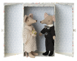 Maileg muizen bruidspaar, wedding mice couple in box