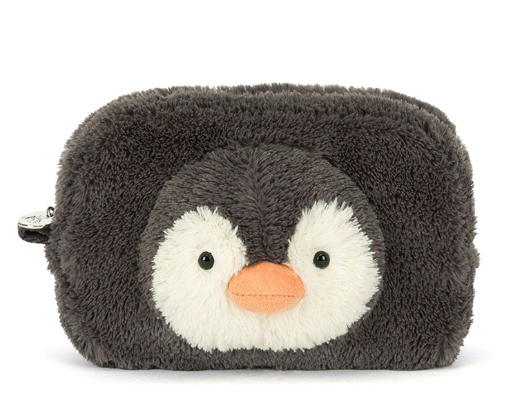 Jellycat Pinguin Etui, Peanut Penguin Pouch, 19cm