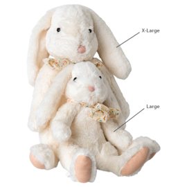 Maileg Knuffel Konijn, Fluffy Bunny Large White