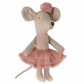 Maileg kleine zus ballerina muis - Rose