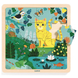 Djeco Houten puzzel 16 stukjes, Lily