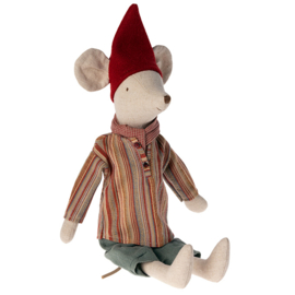 Maileg Muis, Christmas Mouse Medium Boy, 37cm
