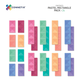 Connetix magnetische tegels pastel  - Rectangle pack - 24 stuks