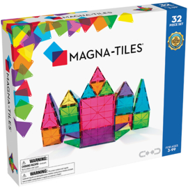 Magna-Tiles Magnetische tegels Clear colors 32 stuks