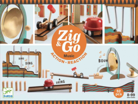 Djeco Zig & Go, Actie-Reactie-Baan, Muziek, 52-delig