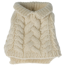 Maileg Trui voor Knuffel Puppy, Sweater - Off white