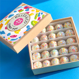 Billes & Co Knikkers in doosje, Uni Box Candy Pop, 25 stuks