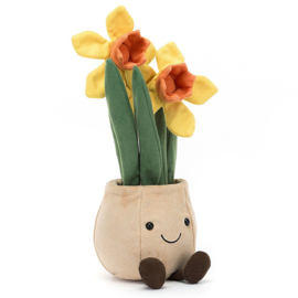 Jellycat Knuffel Narcissen Amuseable Daffodil Pot, 29cm