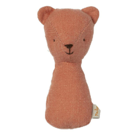 Maileg Rammelaar Beer, Teddy rattle, 11 cm, Coral