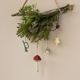 Maileg Paddenstoel Ornament, Mushroom Ornament - Red