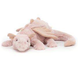 Jellycat Knuffel Draak, Rose Dragon Large, 50 cm