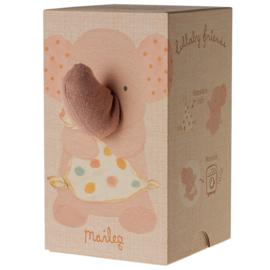 Maileg Muziekknuffel Olifant met knuffeldoekje, Lullaby friends, 32cm, Elephant, Old rose