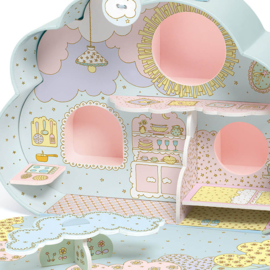 Djeco Tinyly draagbaar poppenhuisje, Maison de Sunny & Mia