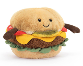 Jellycat Knuffel Hamburger, Amuseable Burger