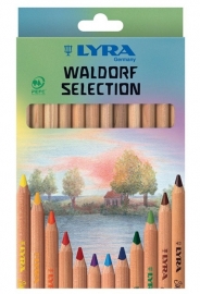 Lyra Kleurpotloden Super Ferby ongelakt Walfdorf selection, 12 stuks