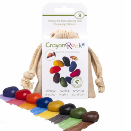 Crayon Rocks, 8 kleuren in katoenen zakje