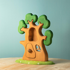 Bumbu Toys Houten Eikenboom met bosdieren