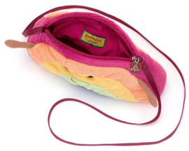 Jellycat Regenboog Tasje, Amuseable Rainbow Bag, 25cm