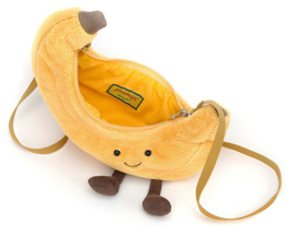 Jellycat Banaan Tasje, Amuseable Banana Bag, 29cm