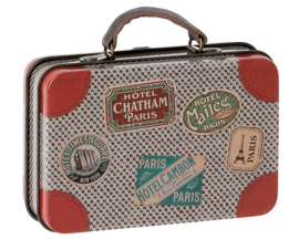 Maileg metalen koffertje, Suitcase Grey Travel