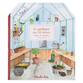 Moulin Roty Kleurboek / Stickerboek, Le Jardinier