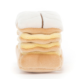 Jellycat Knuffel Taartje, Pretty Patisserie Mille Feuille, 9cm