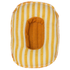 Maileg Rubber Boot voor kleine muizen, Rubber boat, Small mouse - Yellow stripe