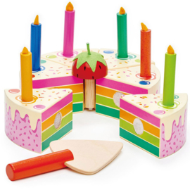 Verjaardagstaart Regenboog - Tender Leaf Toys