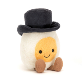 Jellycat Knuffel Gekookt Ei, Amuseables Boiled Egg Groom, 15cm