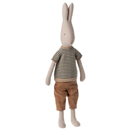 Maileg Rabbit Size 4 in Pants and knitted sweater, 63 cm