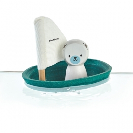 Plan Toys Zeilbootje met ijsbeer