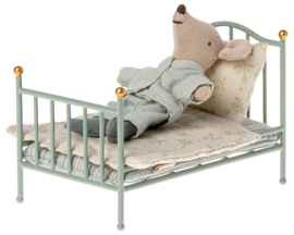 Maileg Metalen Poppenbed, Vintage Bed, Mouse, Micro, Mint