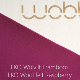 Wobbel original linnen / whitewash – vilt framboos