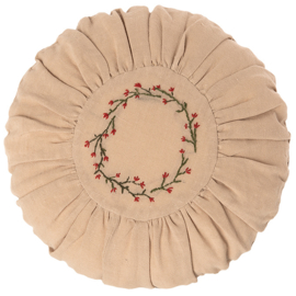 Maileg Kussen, Cushion Round Flower Circle, diameter 26cm