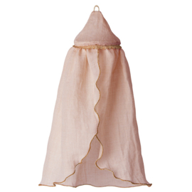 Maileg Poppenhuis Hemeltje, Miniature bed canopy - Rose, 32cm hoog